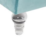 3-Sitzer Sofa Samtstoff hellblau ARVIKA