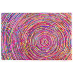 Teppich bunt 160 x 230 cm Shaggy MALATYA