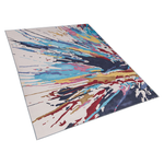 Teppich bunt 140 x 200 cm Kurzflor KARABUK