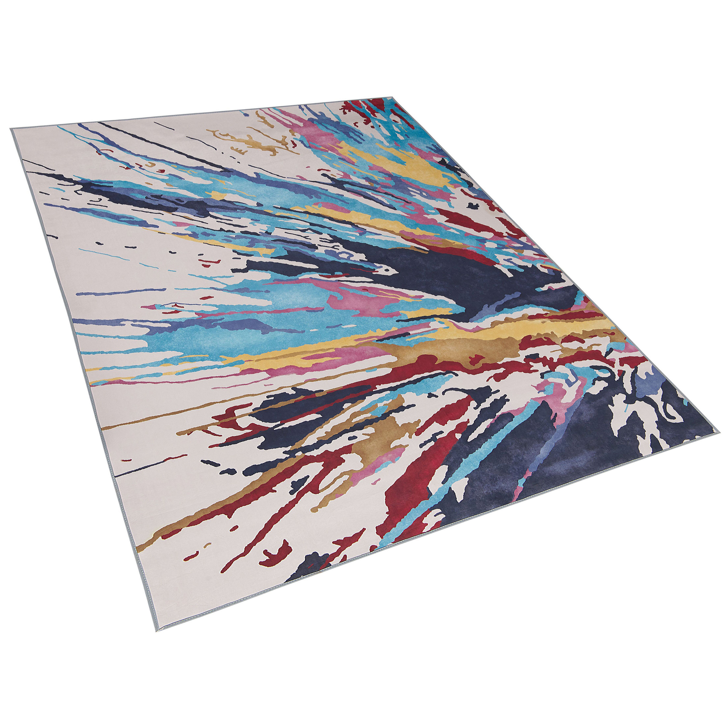 Teppich bunt 160 x 230 cm Kurzflor KARABUK