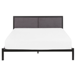 Bett mit Lattenrost Metall CLAMART 160 x 200 cm Grau