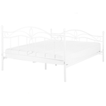 Bett mit Lattenrost Metall ANTLIA 140 x 200 cm Weiss