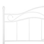 Bett mit Lattenrost Metall ANTLIA 140 x 200 cm Weiss