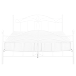 Bett mit Lattenrost Metall ANTLIA 160 x 200 cm Weiss
