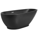 Badewanne freistehend matt schwarz 173 x 82 cm GUIANA