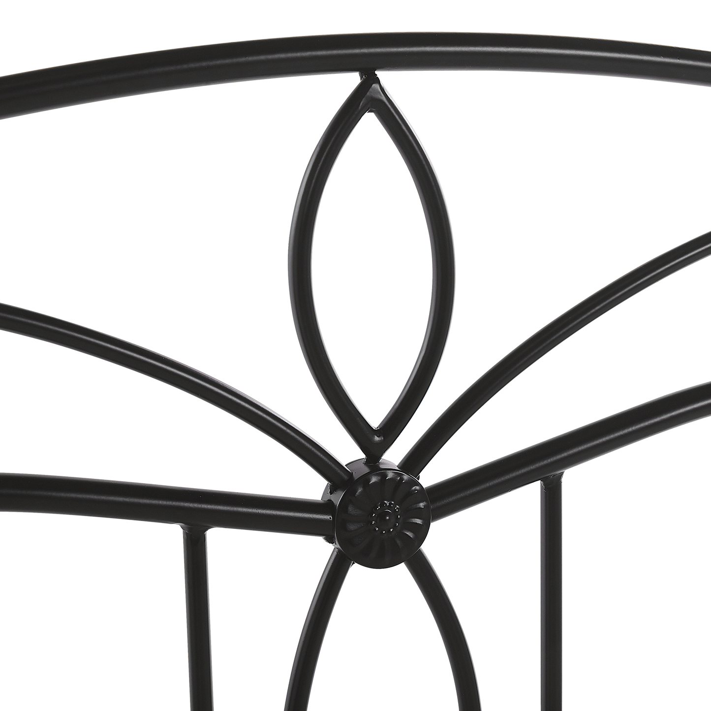 Bett mit Lattenrost Metall ANTLIA 180 x 200 cm Schwarz