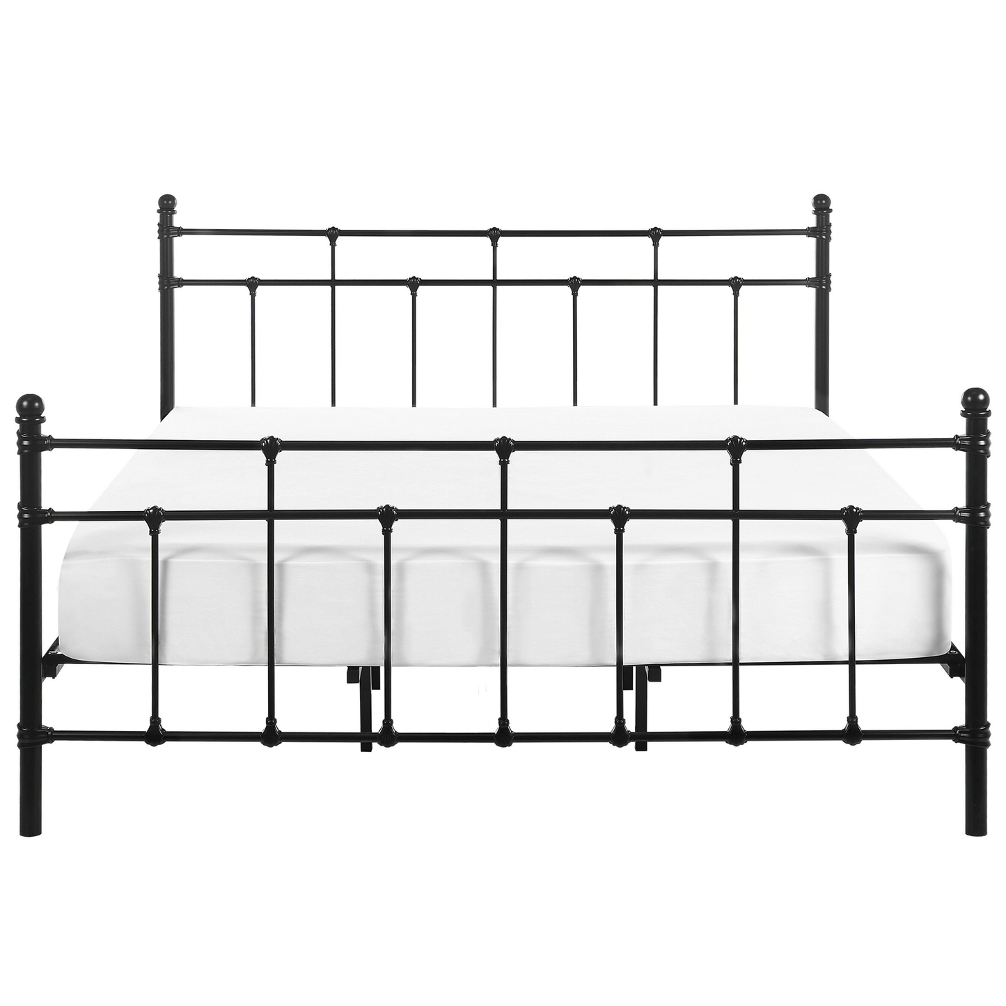 Bett mit Lattenrost Metall LYNX 180 x 200 cm Schwarz