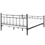 Bett mit Lattenrost Metall LYNX 180 x 200 cm Schwarz