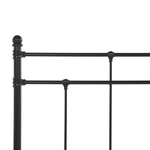 Bett mit Lattenrost Metall LYNX 180 x 200 cm Schwarz