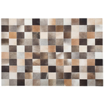 Teppich Kuhfell mehrfarbig 200 x 300 cm Patchwork Kurzflor SOKE