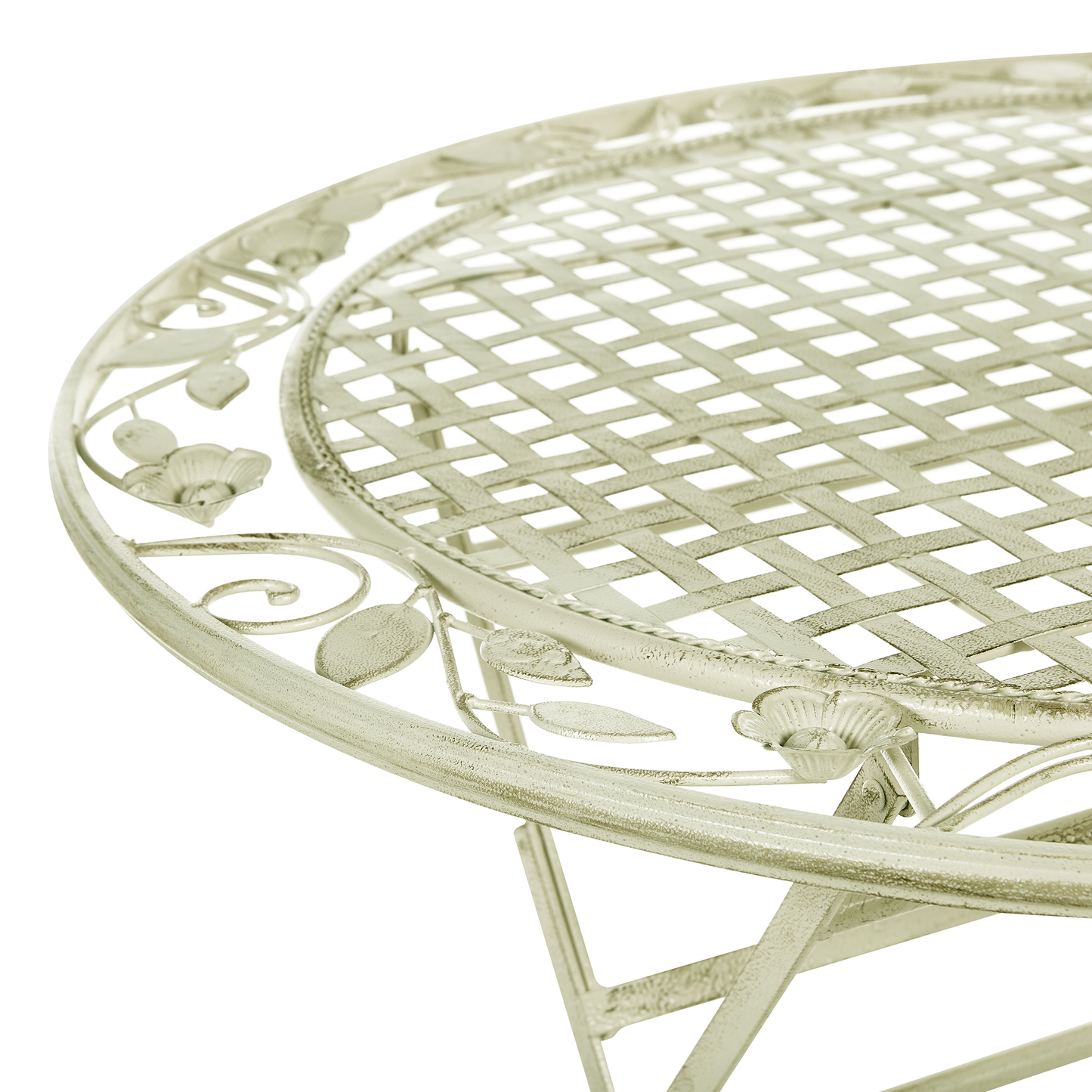 Outdoor Bistrotisch BIVIO 70 cm 70 cm Metall Hellgrün