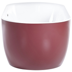 Badewanne freistehend burgunderrot oval 170 x 80 cm CARRERA