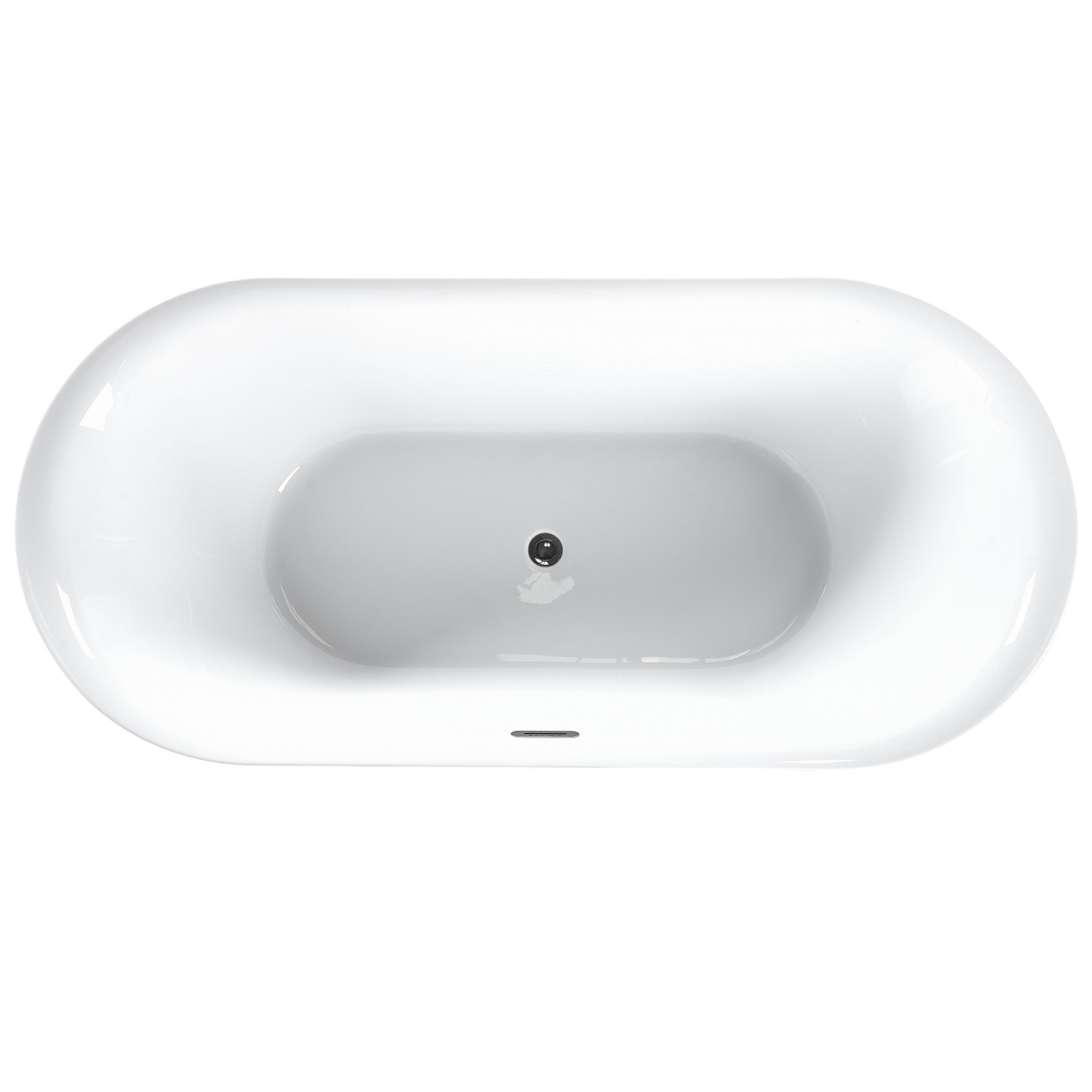 Badewanne freistehend burgunderrot oval 170 x 80 cm CARRERA