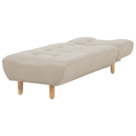 Chaiselongue beige verstellbar ALSTEN