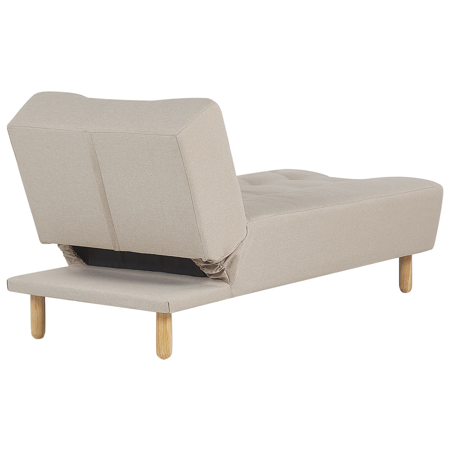 Chaiselongue beige verstellbar ALSTEN