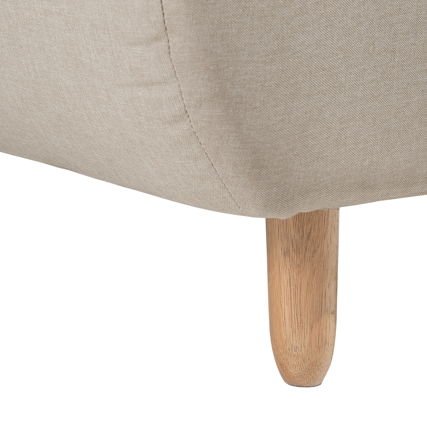 Chaiselongue beige verstellbar ALSTEN