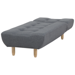 Chaiselongue dunkelgrau verstellbar ALSTEN