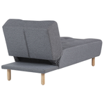 Chaiselongue dunkelgrau verstellbar ALSTEN