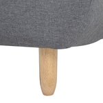 Chaiselongue dunkelgrau verstellbar ALSTEN