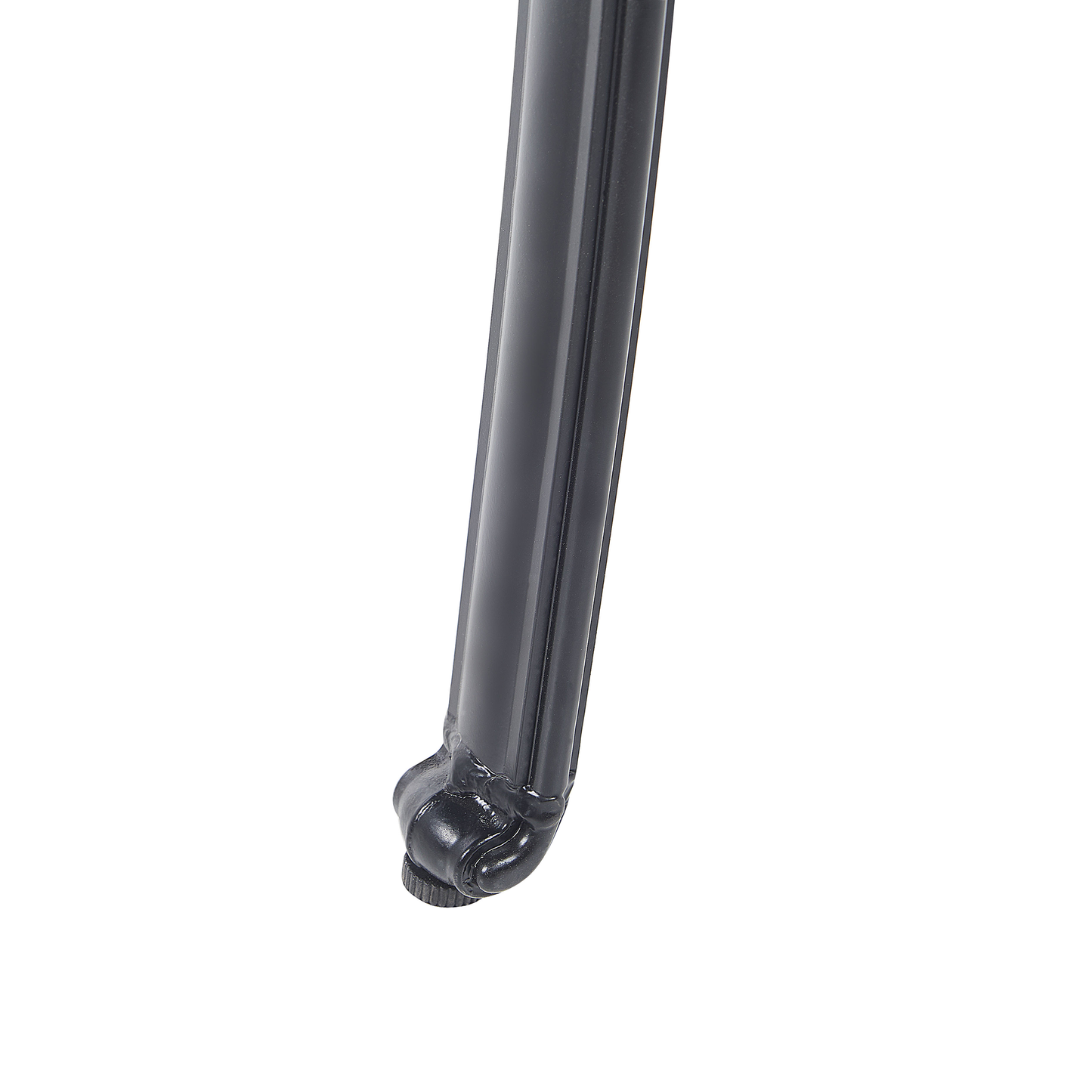 Set mit 4 Stühlen und Sitzkissen ANCONA Metall Schwarz