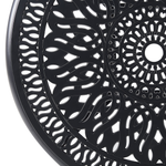Outdoor Bistrotisch ANCONA 90 cm 90 cm Metall Schwarz