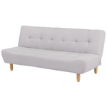 3-Sitzer Schlafsofa hellgrau ALSTEN