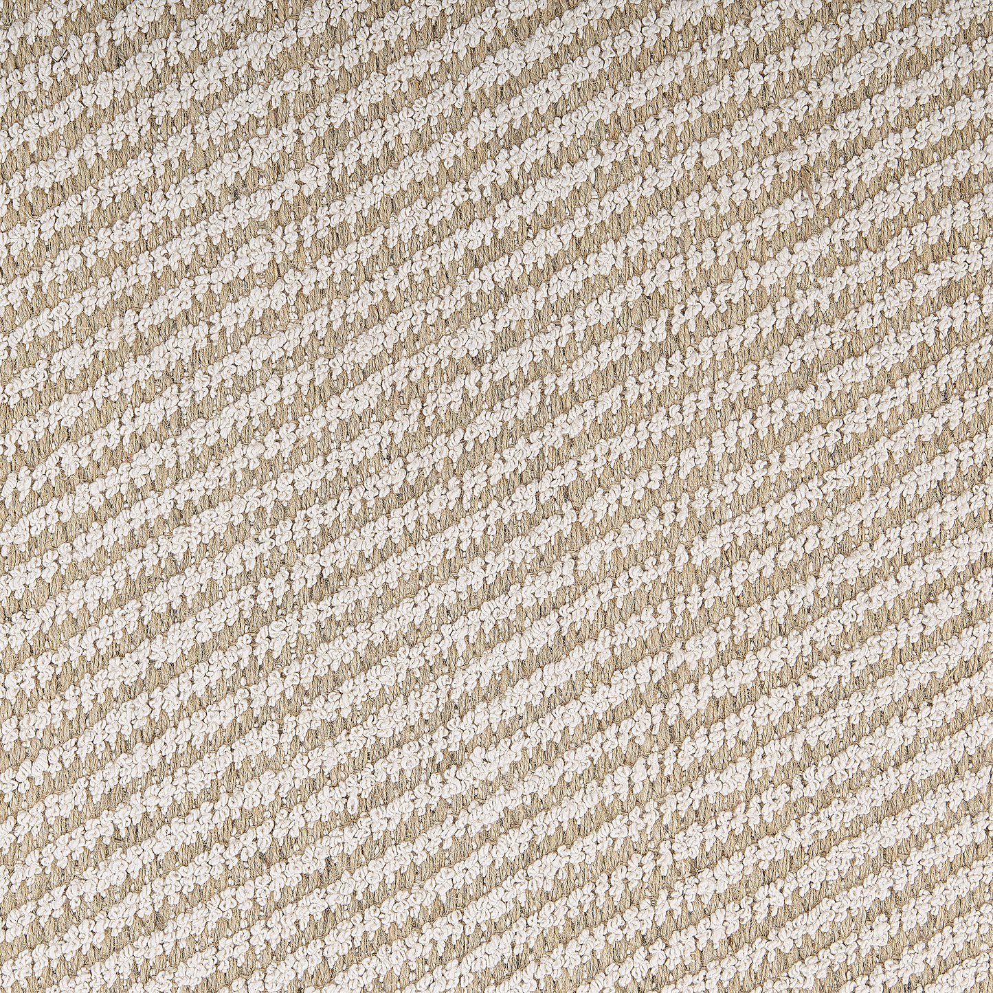 Teppich beige 80 x 150 cm Streifenmuster Kurzflor zweiseitig ALADAG