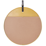 Wandspiegel GURS 60 cm 60 cm Metall Gold