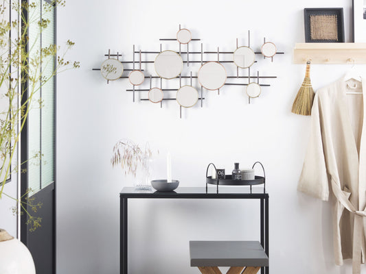 Wandspiegel IBOS 113 cm 55 cm Metall Schwarz