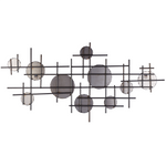 Wandspiegel IBOS 113 cm 55 cm Metall Schwarz