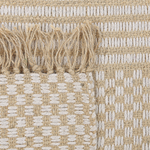 Teppich beige 140 x 200 cm Kurzflor zweiseitig ADABAG