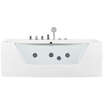 Whirlpool Badewanne weiss rechteckig 170 x 85 cm BARRANCA