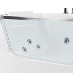 Whirlpool Badewanne weiss rechteckig 170 x 85 cm BARRANCA