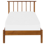 Bett mit Lattenrost Kiefernholz BARRET 90 x 200 cm Braun