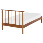 Bett mit Lattenrost Kiefernholz BARRET 90 x 200 cm Braun