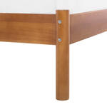 Bett mit Lattenrost Kiefernholz BARRET 90 x 200 cm Braun