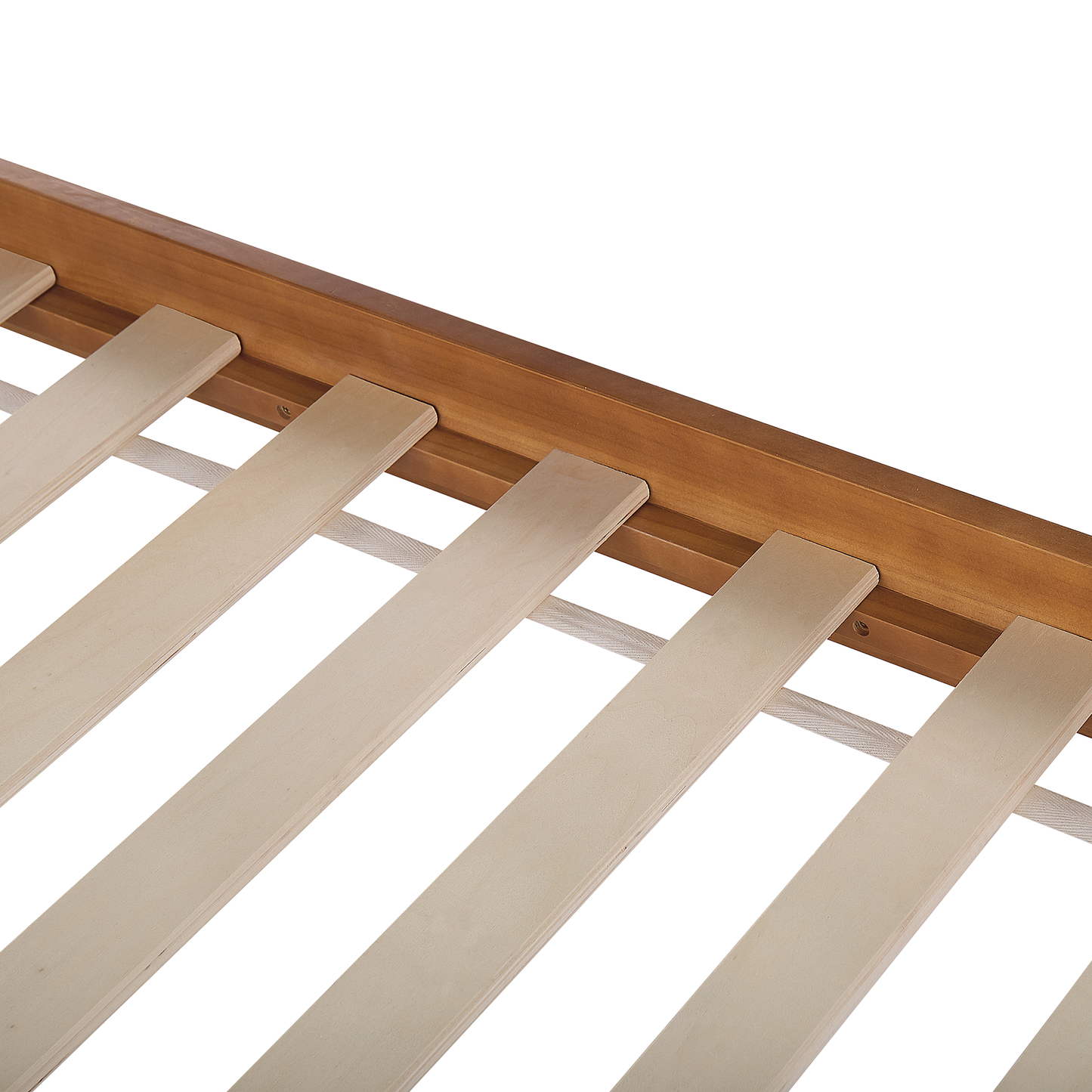 Bett mit Lattenrost Kiefernholz BARRET 90 x 200 cm Braun