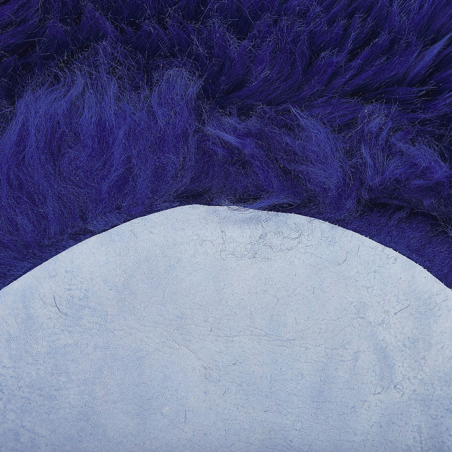 Schaffell-Teppich marineblau 100-110 cm Langhaar ULURU