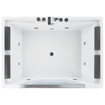 Whirlpool Badewanne weiss rechteckig 170 x 120 cm HUARAZ