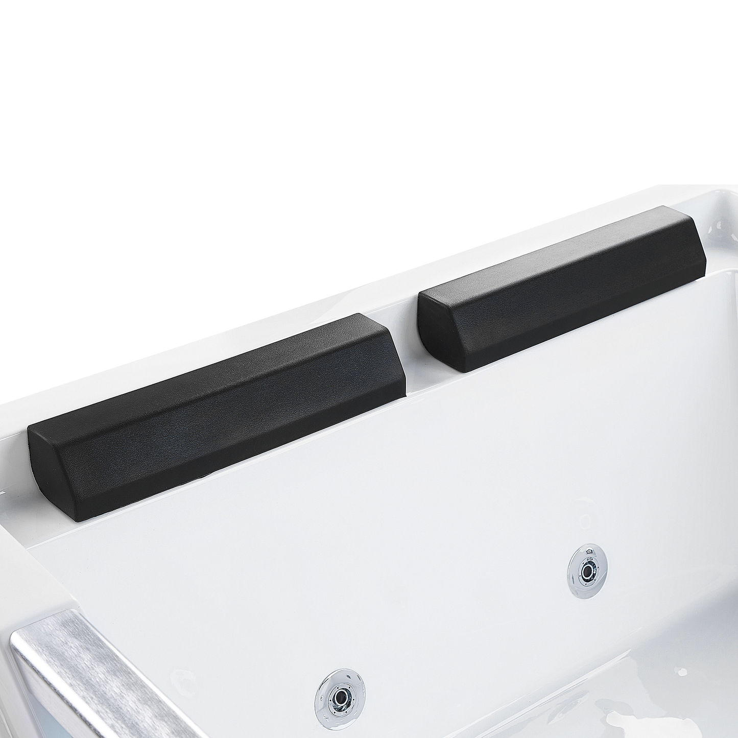 Whirlpool Badewanne weiss rechteckig 170 x 120 cm HUARAZ