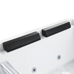 Whirlpool Badewanne weiss rechteckig 170 x 120 cm HUARAZ