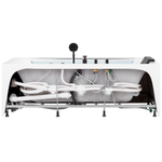 Whirlpool Badewanne weiss rechteckig 170 x 80 cm MANTA