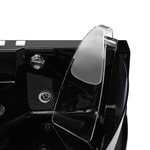 Whirlpool Badewanne schwarz Eckmodell mit LED 190 x 135 cm MARINA