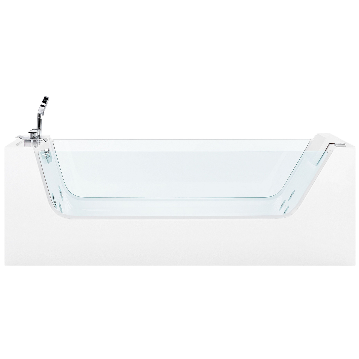 Whirlpool Badewanne weiss freistehend rechteckig 170 x 80 cm OYON