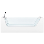 Whirlpool Badewanne weiss freistehend rechteckig 170 x 80 cm OYON