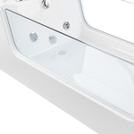 Whirlpool Badewanne weiss freistehend rechteckig 170 x 80 cm OYON