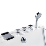 Whirlpool Badewanne weiss freistehend rechteckig 170 x 80 cm OYON