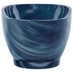 Badewanne freistehend marineblau Marmor Optik 170 x 80 cm RIOJA