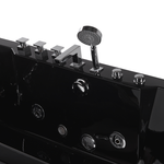 Whirlpool Badewanne schwarz rechteckig mit LED 180 x 80 cm HAWES