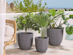 Blumenkübel CHIOS Kunststoff 31 cm Grau